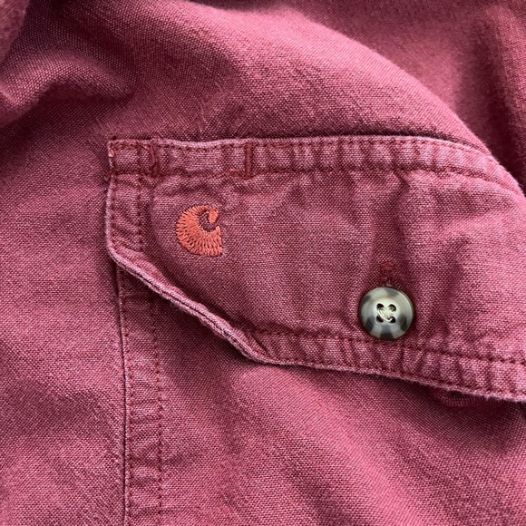 Carharttt SS Button Up Shirt Sz XL - Picture 7 of 8